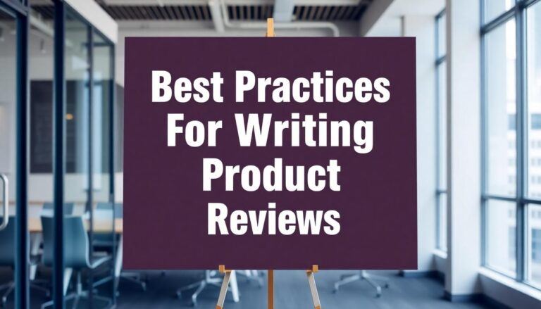 Best Practices For Writing Product Reviews