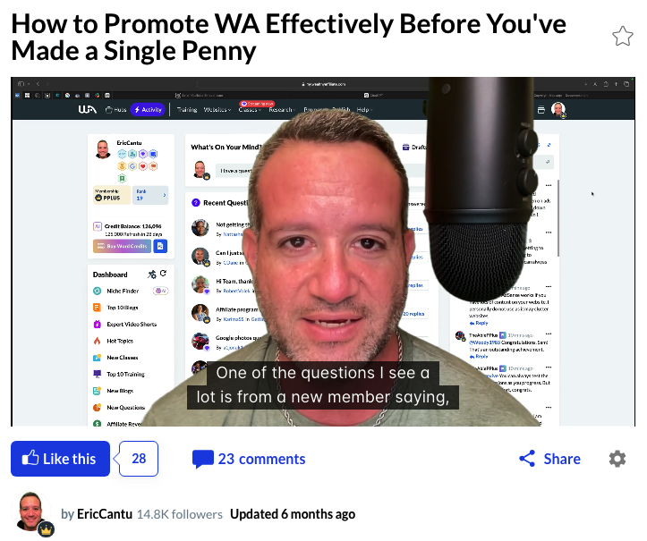 How to Promote WA Effectively Before You've Made a Single Penny