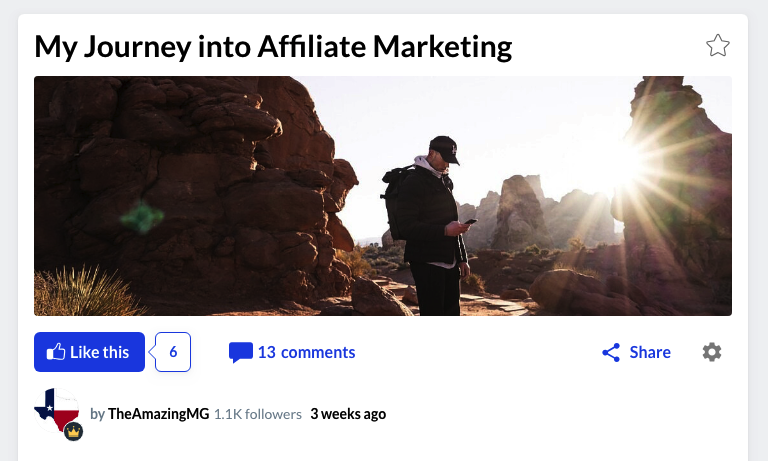 My Journey into Affiliate Marketing