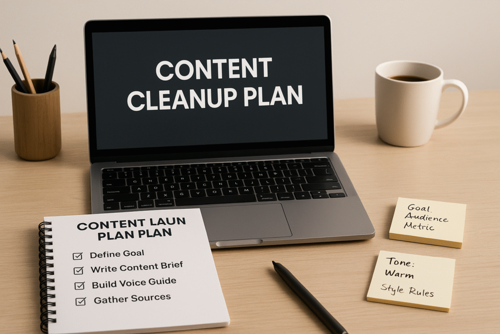 AI Content Cleanup Plan: How to Prep Smarter and Edit Faster AI Content Cleanup Plan: How to Prep Smarter and Edit Faster